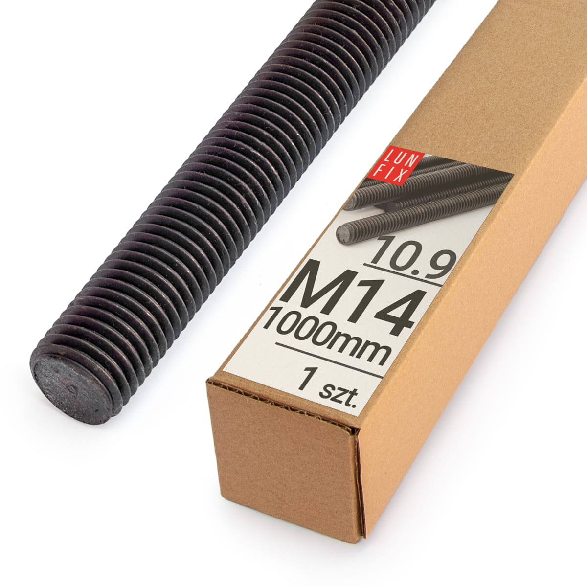 Pręt gwintowany Lun Fix kl.10.9 czarny M14x1000 1szt.