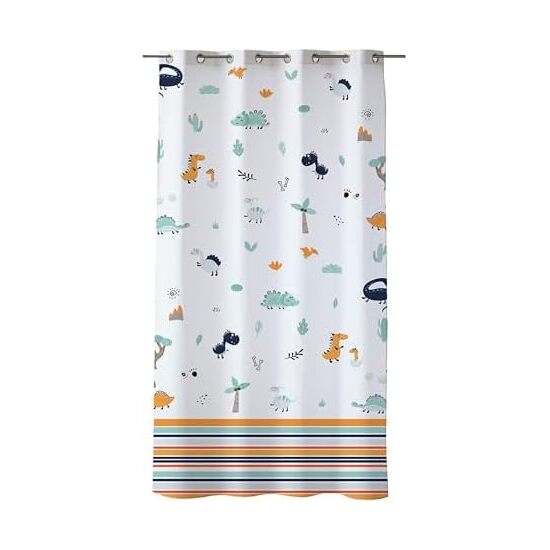 Cortina semitranslúcida estampada digital - cortina tamaño 140x260 - cortina estampada modelo dinos | blindecor