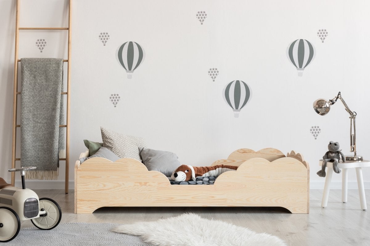 Lit Enfant | Lit Simple | Cadre De Lit D'enfants Forme De Maison 90x190cm Bois Massif Pin Cfw10072 93121142