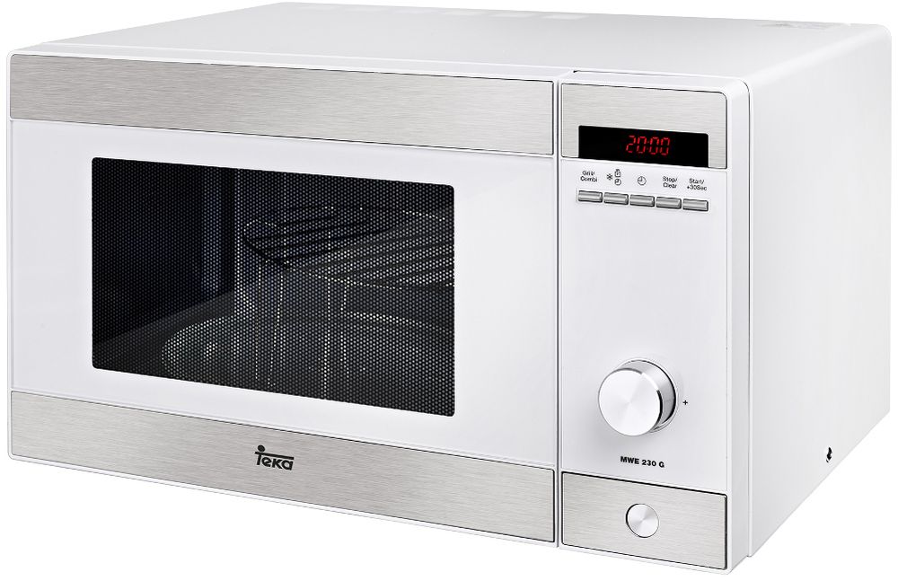 MICRO ONDAS TEKA - MWE 230 G - BRANCO :MICRO ONDAS / GRILL: 800 / 1000W - 22 LTS - 8 MENUS - TEMPORIZADOR: 95 MIN - 4