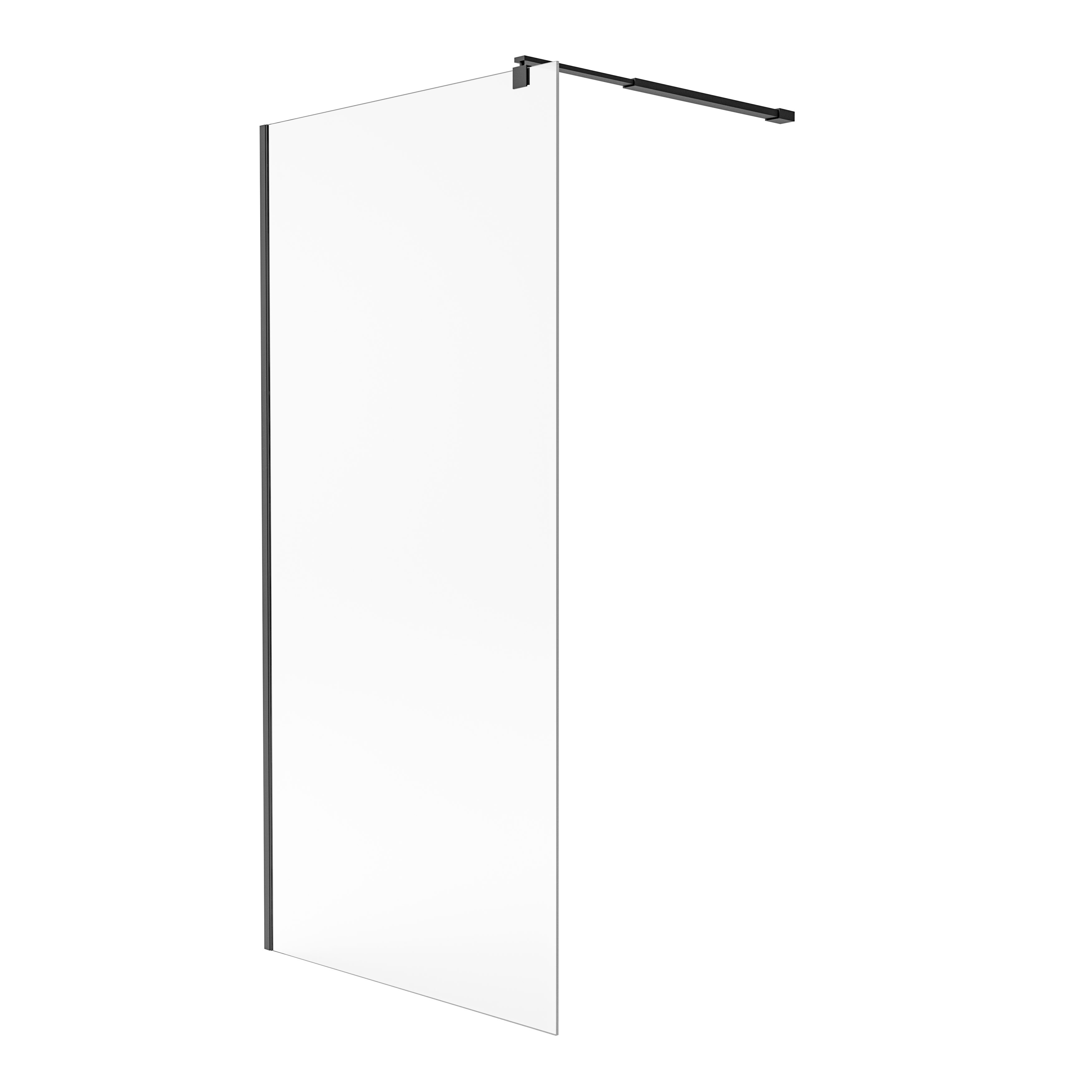 Ścianka prysznicowa WKT Durasan 100x200 czarna bez brodzika 1 szt.