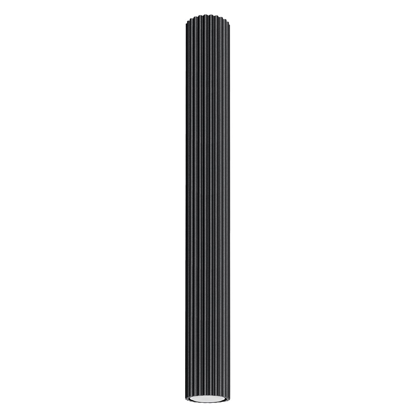 Reflektor sufitowy spot natynkowy Karbon okrągły czarny 1xGU10x10W wym: 60 x 6,5 x 6,5 cm aluminium Sollux Lighting