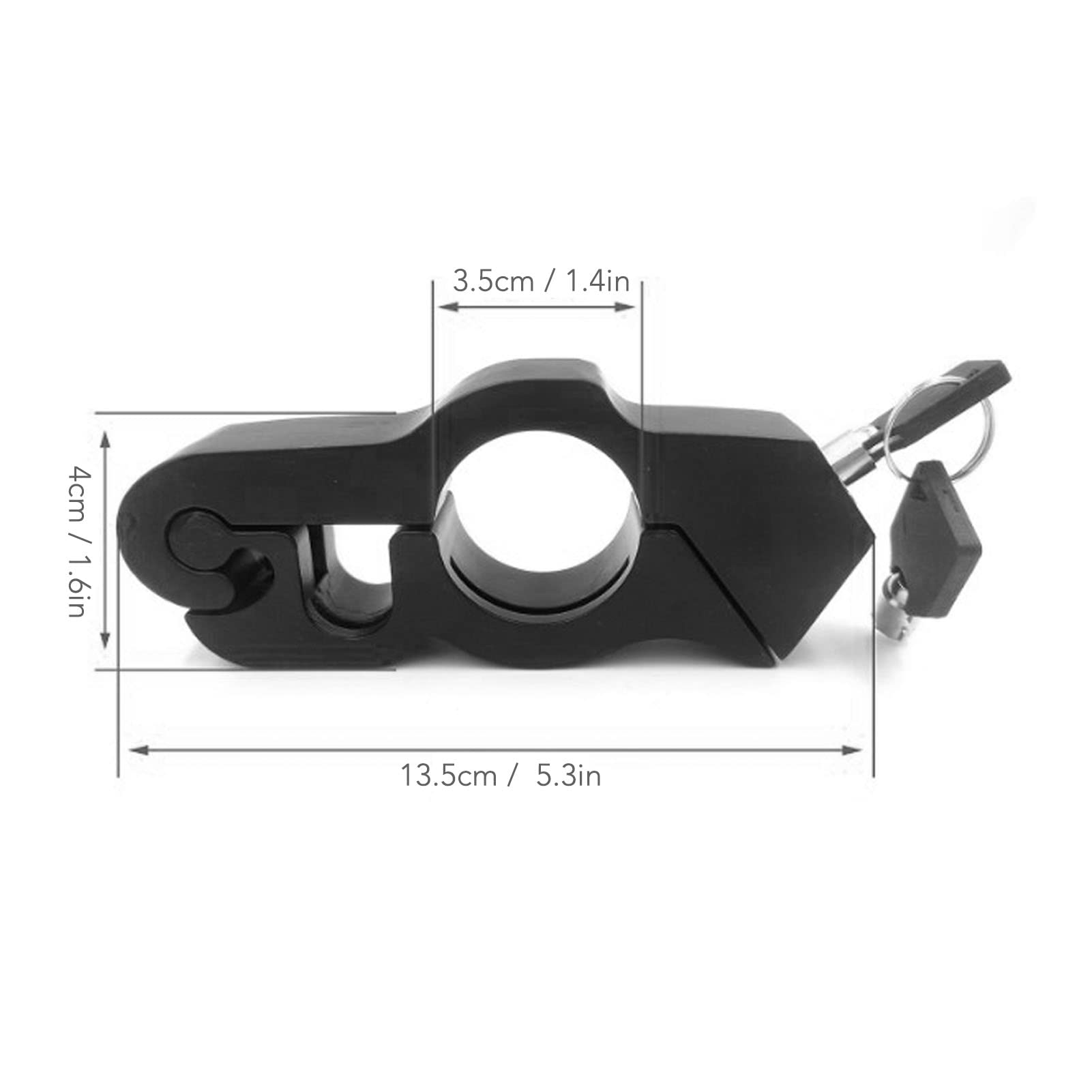 Blocco acceleratore per motocicletta, antifurto, resistente, per manubrio, bici, moto sportive, scooter, ciclomotori, quad - 7