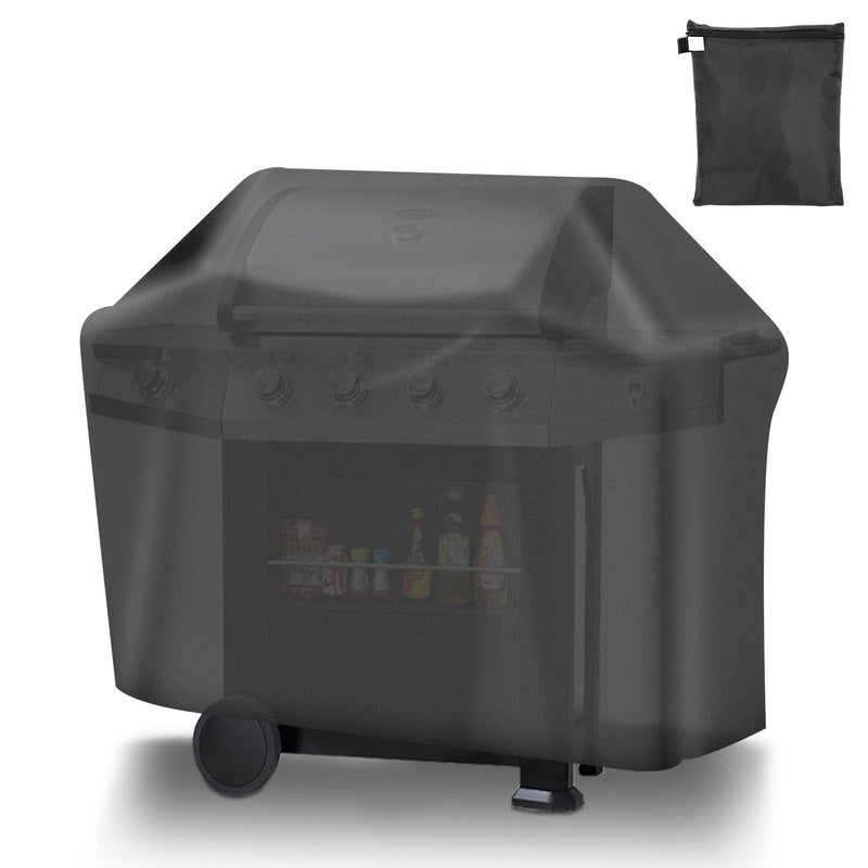 Copertura Impermeabile Per Barbecue - Telo Oxford 210D Con Tasche, 145x61x117 Cm