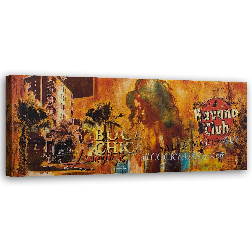 Obraz na płótnie, Kolaż Havana Club 120x40