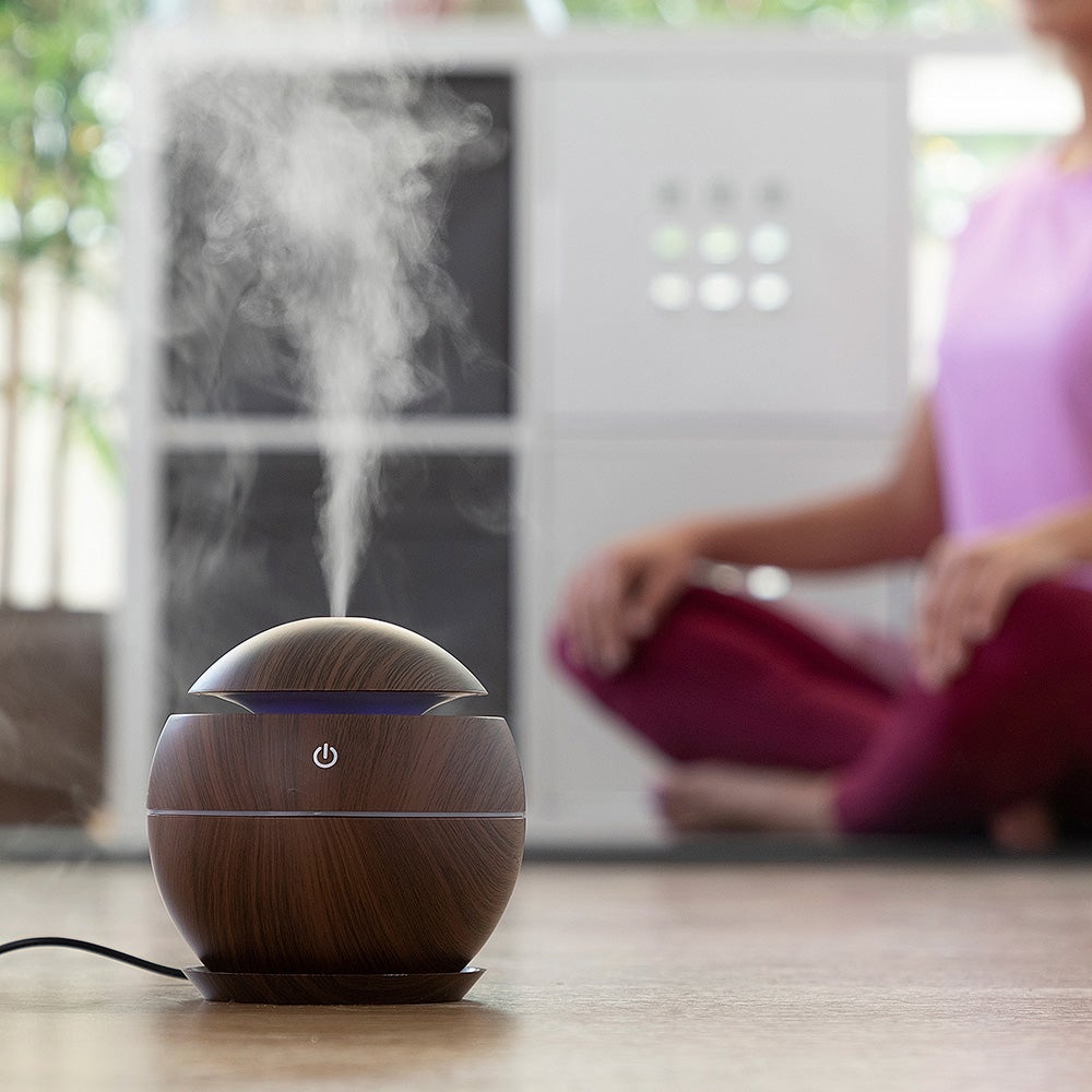 Mini Humidificador Difusor de Aromas Dark Walnut InnovaGoods - 8