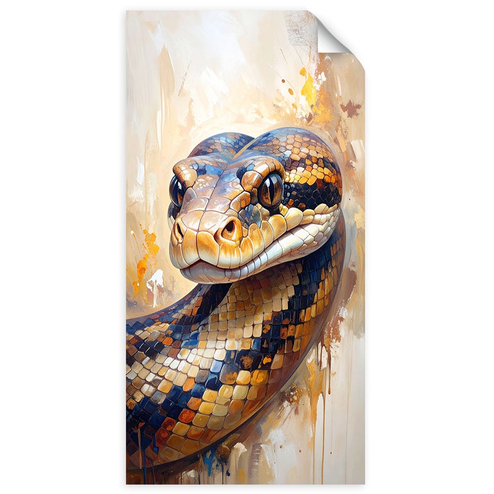 Naklejka samoprzylepna, Głowa Węża Zwierzęta Natura 50x100