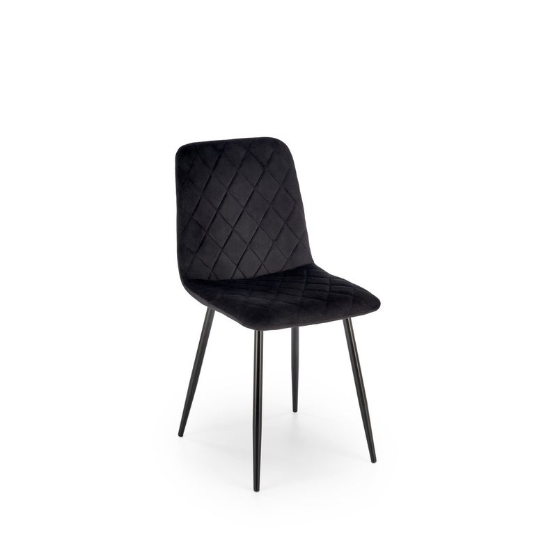 Krzesło tapicerowane K525 VELVET czarne