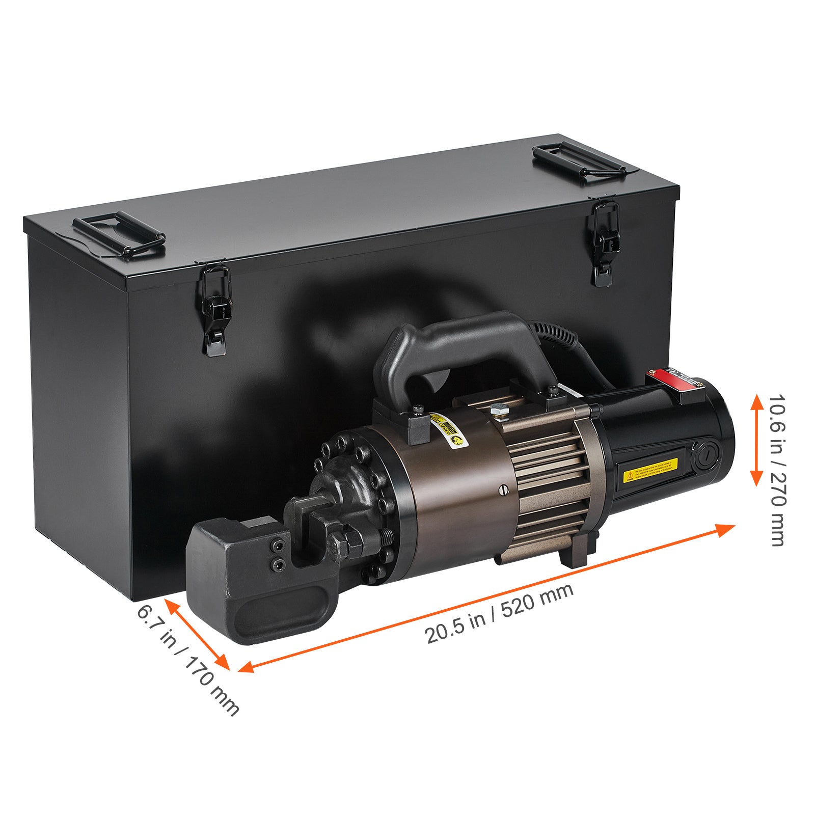 Coupe-barres hydraulique électrique SucceBuy 2300W,portable,coupe 5-32mm en 4,5s,haute puissance,hydraulique,acier,noir,220V,métal/noir - 2