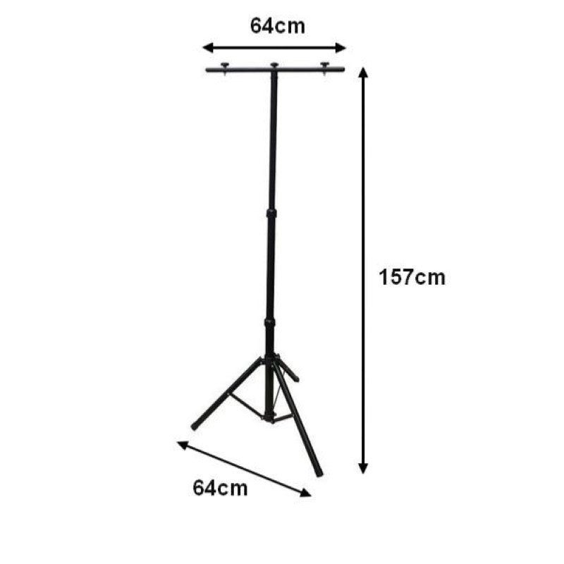 Fixation Trépied Triple pour Projecteur Phare NOIR - SILAMP - 2