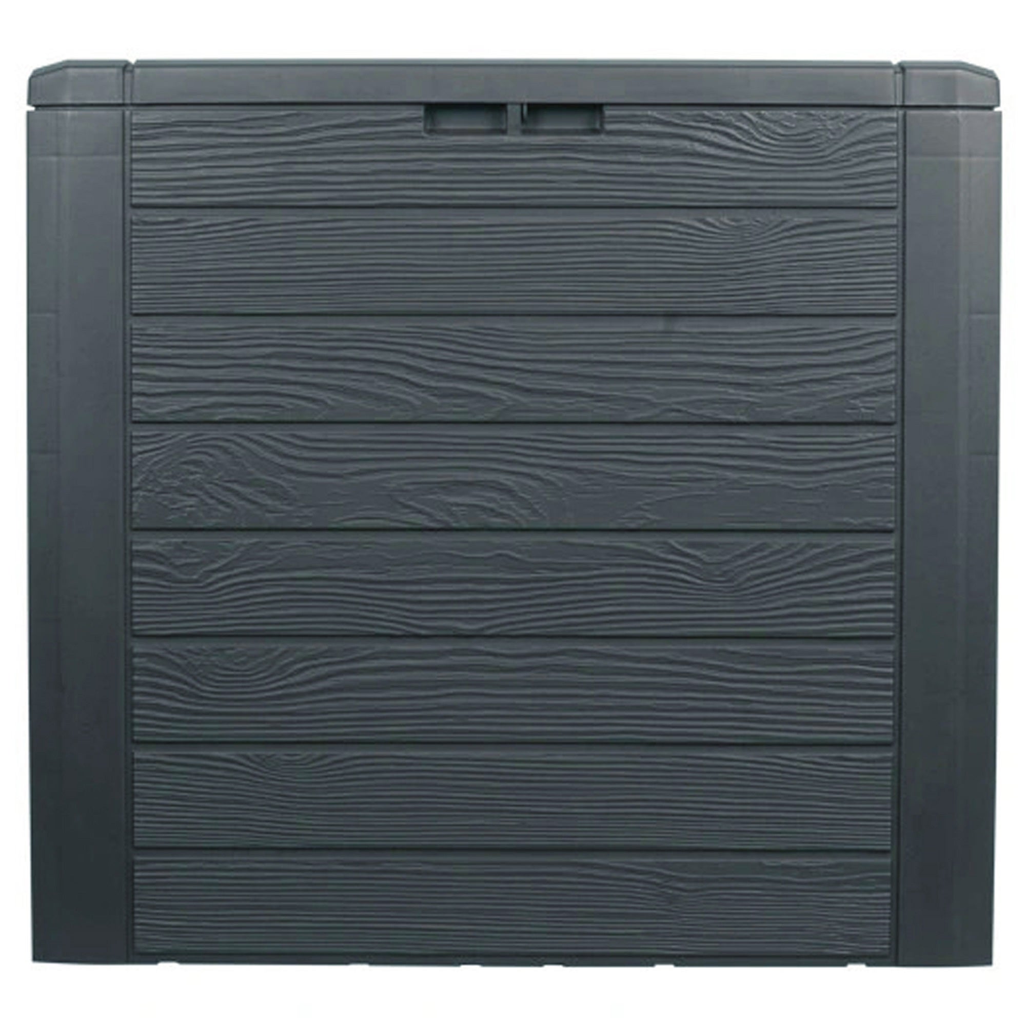 PROSPERPLAST Baúl de jardín WOODEBOX 140L., dimensiones (mm) 585x460x550, color Antracita - 5