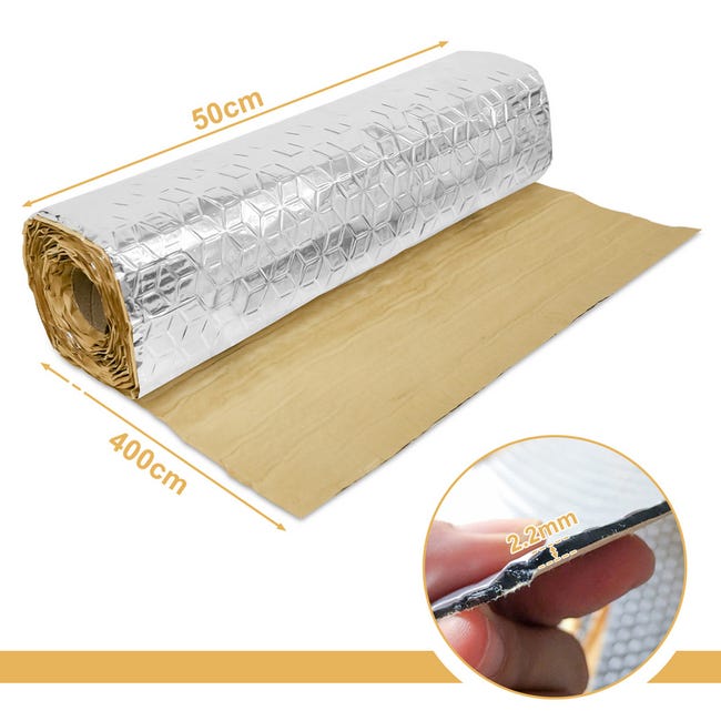 50x200 Cm 5mm 10mm Auto Acustica Termico Fonoassorbente Zerbino Rumore Insonorizzazione Cofano Isolamento Fonoassorbente Per Cofano Auto Parete Di Casa - Foto 6