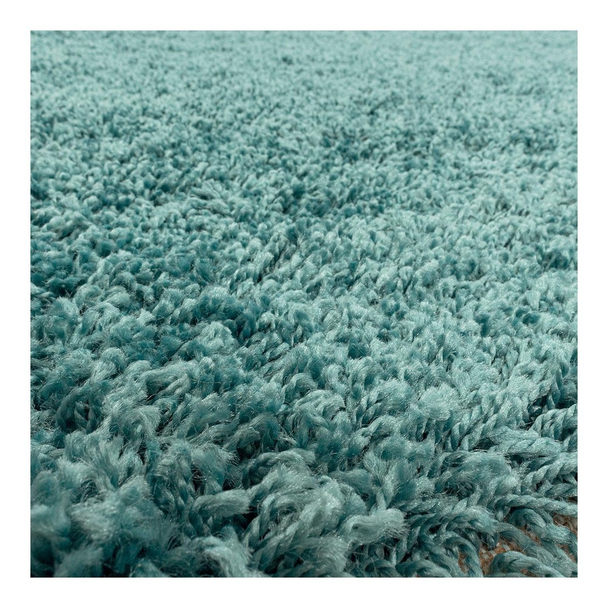 Tapis uni design en polypropylène Vert d'eau Ø 120 GADOL - 2