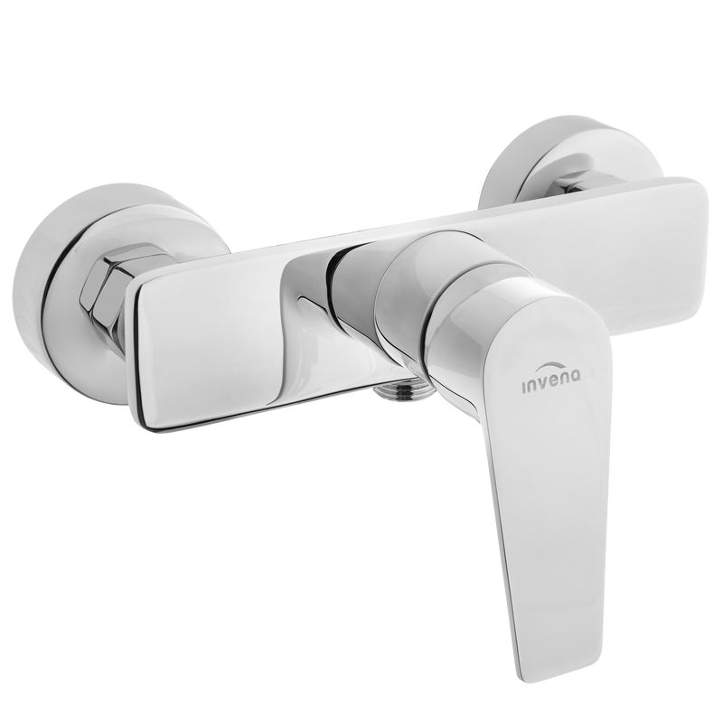Bateria Prysznicowa Natryskowa Ścienna Kran do Prysznica INVENA Dokos Chrom