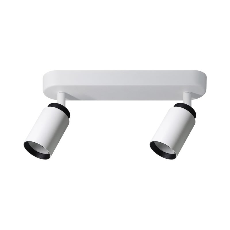 Listwa reflektorowa oświetleniowa natynkowa listwa typu spot MALGA 2 DUO 2xGU10 biało-czarna IP20 EDO