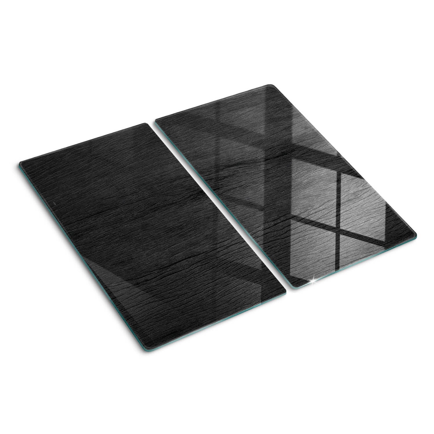 Planche De Cuisine En Verre Trempé Tulup, 80x52 Cm, Couleur Fumée Verte, Neuve