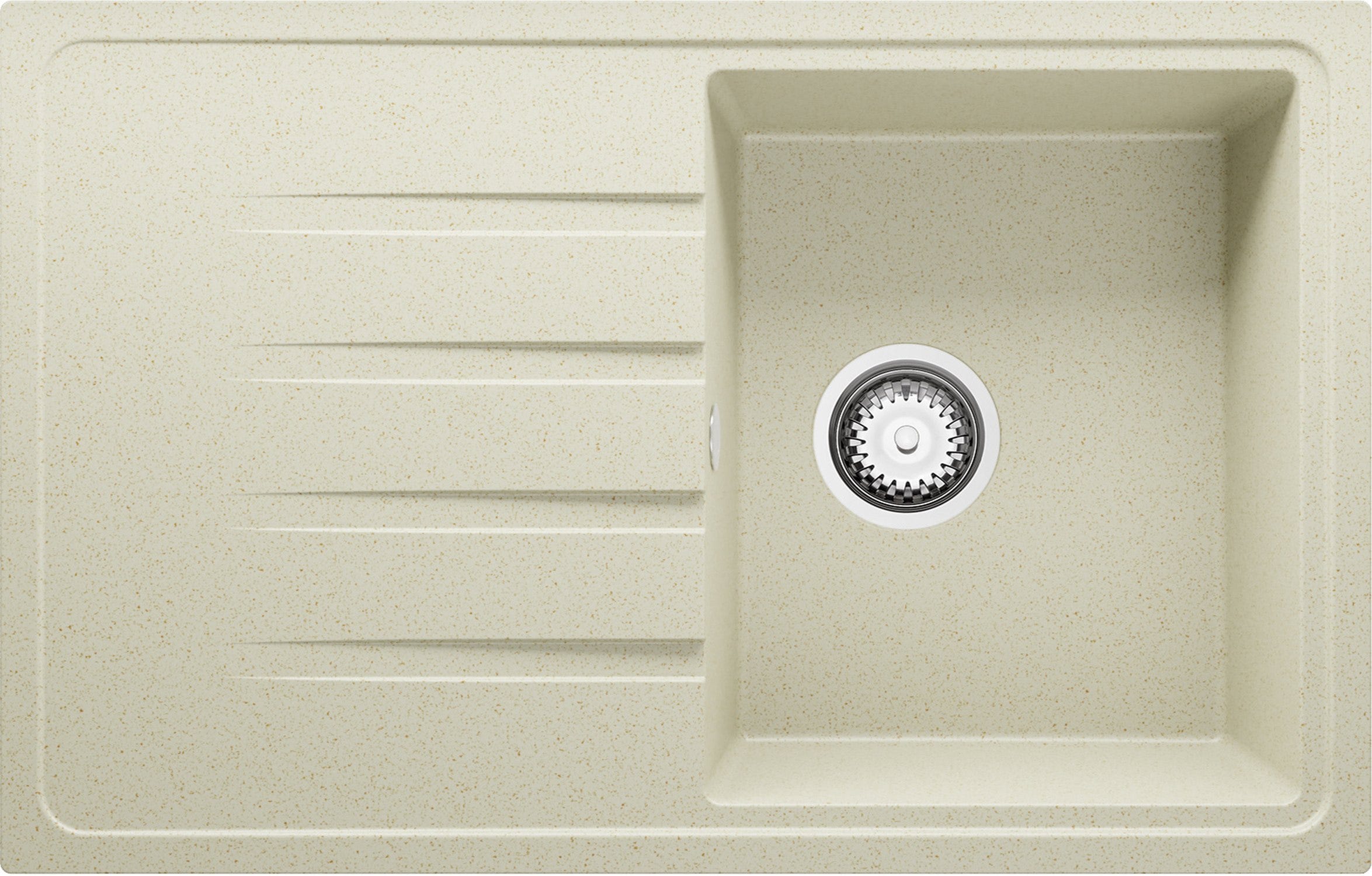 Evier Cuisine En Granit Beige 58x50cm, Lavabo 1 Bac + Kit De Vidage, Évier à Encastrer Au Meuble 60cm Oslo Primagran 97328785 Evier Cuisine En Granit Beige 58x50cm, Lavabo 1 Bac + Kit De Vidage, Évier à Encastrer Au Meuble 60cm Oslo Primagran 97328785