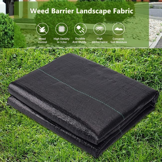 EraGreen Tessuto per erbacce da 100 g/m² (20 m x 2,0 m), resistente agli strappi, pellicola in tessuto, pellicola da giardino, paddock, impermeabile, resistente ai raggi UV EraGreen Tessuto per erbacce da 100 g/m² (20 m x 2,0 m), resistente agli strappi, pellicola in tessuto, pellicola da giardino, paddock, impermeabile, resistente ai raggi UV