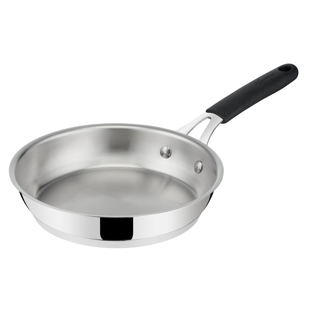 Lagostina salvaspazio+ pentola inox sfoderata 26 cm lagotherm + coperchio vetro 12138020526