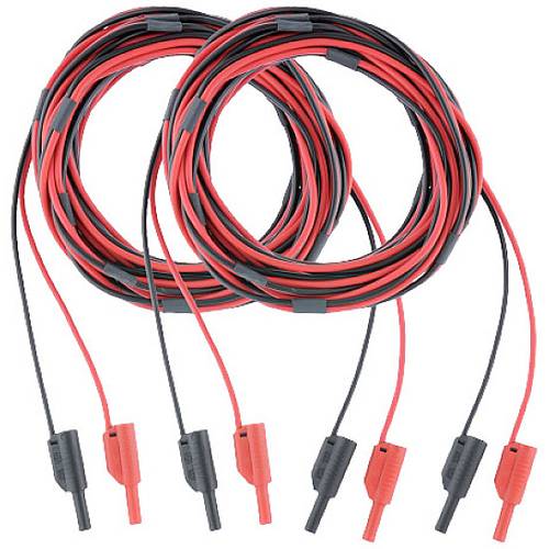 Set De Cordons De Mesure De Sécurité VOLTCRAFT MS-2 - Prises Banane Mâle 4 Mm, Noir Et Rouge