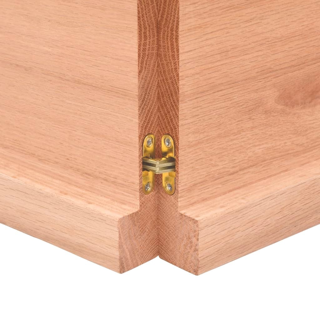 Comptoir de salle de bain | Meuble de salle de bain marron 160x50x(2-4) cm bois traité CFW50647 - 4
