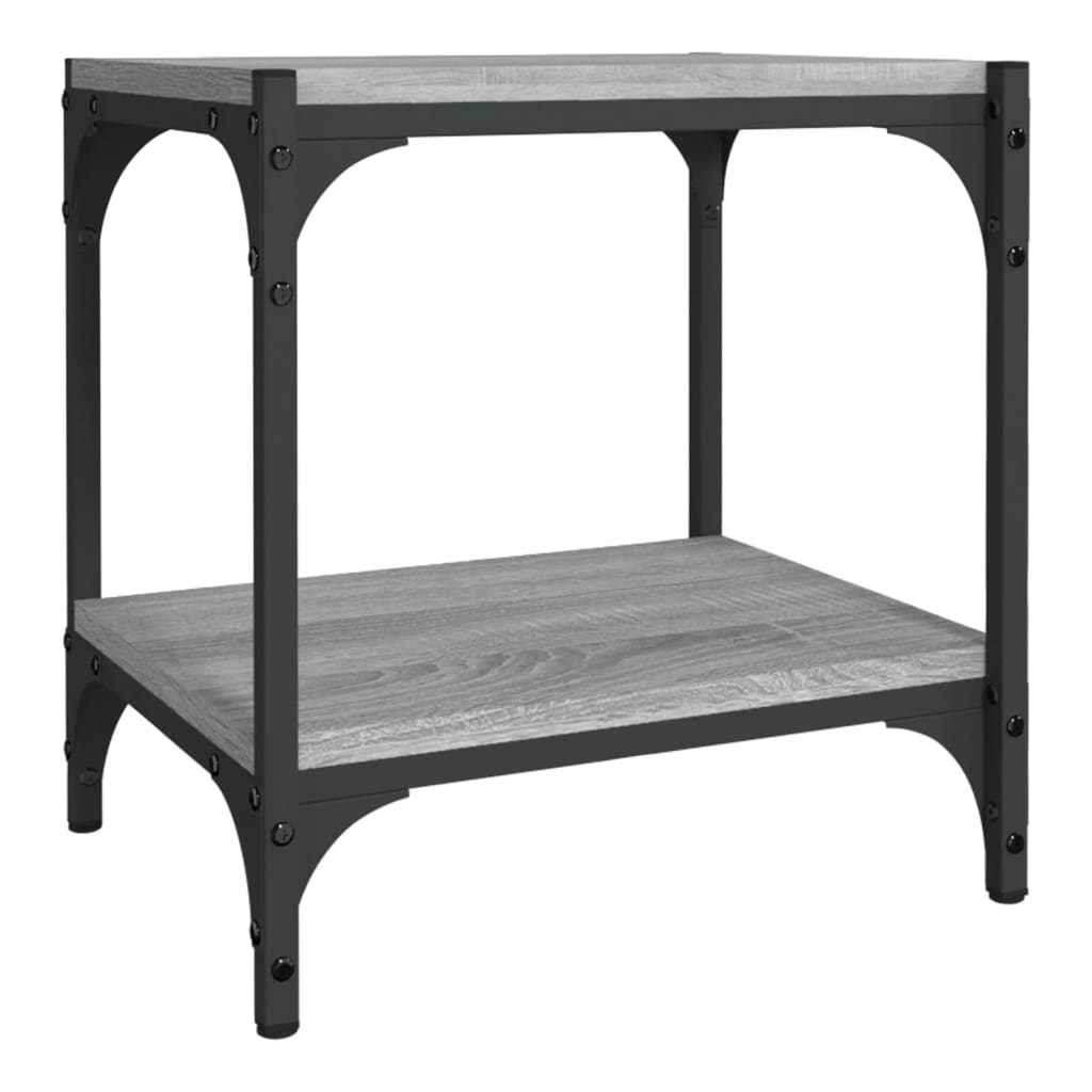 Maison Exclusive - Meuble TV Sonoma gris 40x33x41 cm Bois d'ingénierie et acier - 2