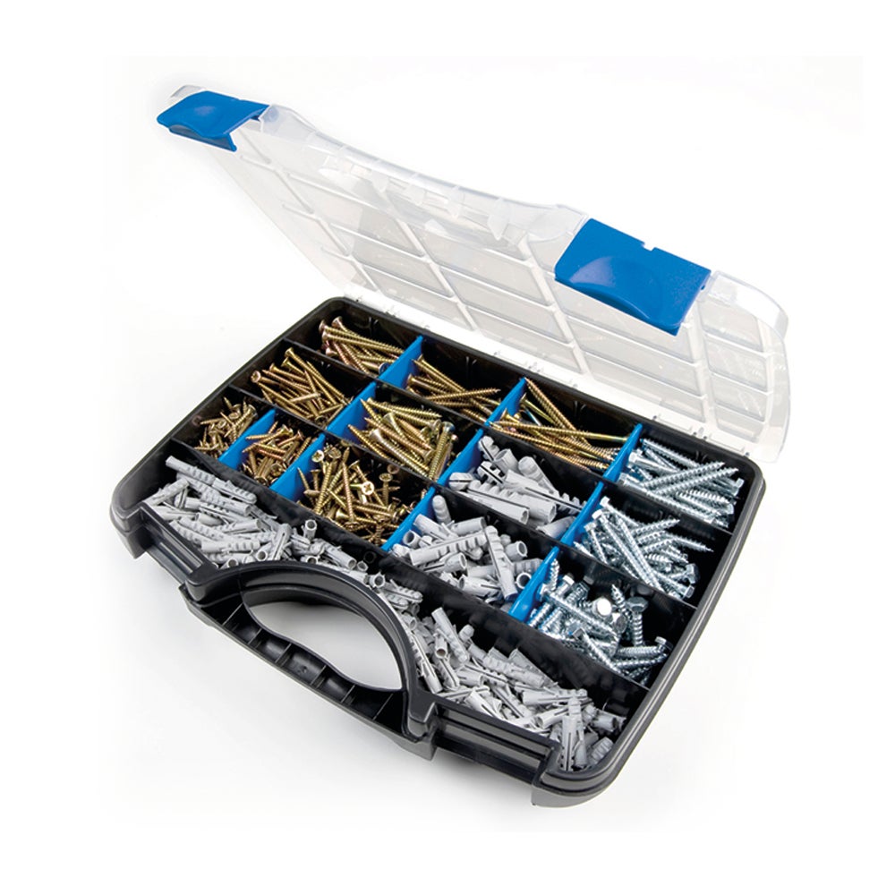 Coffret multi-produits professionnel avec tire-fonds en bois + vis ...