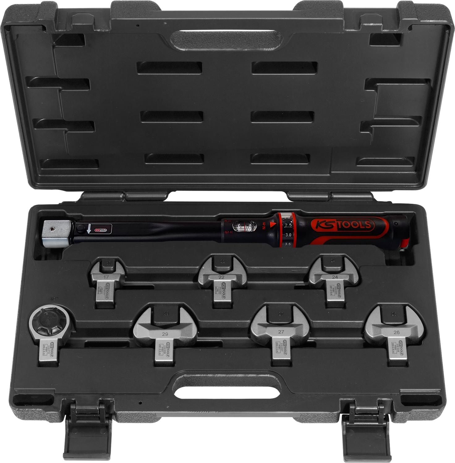 KS Tools 516.1225 Serie di Utensili per Condizionatori, 10-100 NM, 8 Pezzi, 14X18 mm
