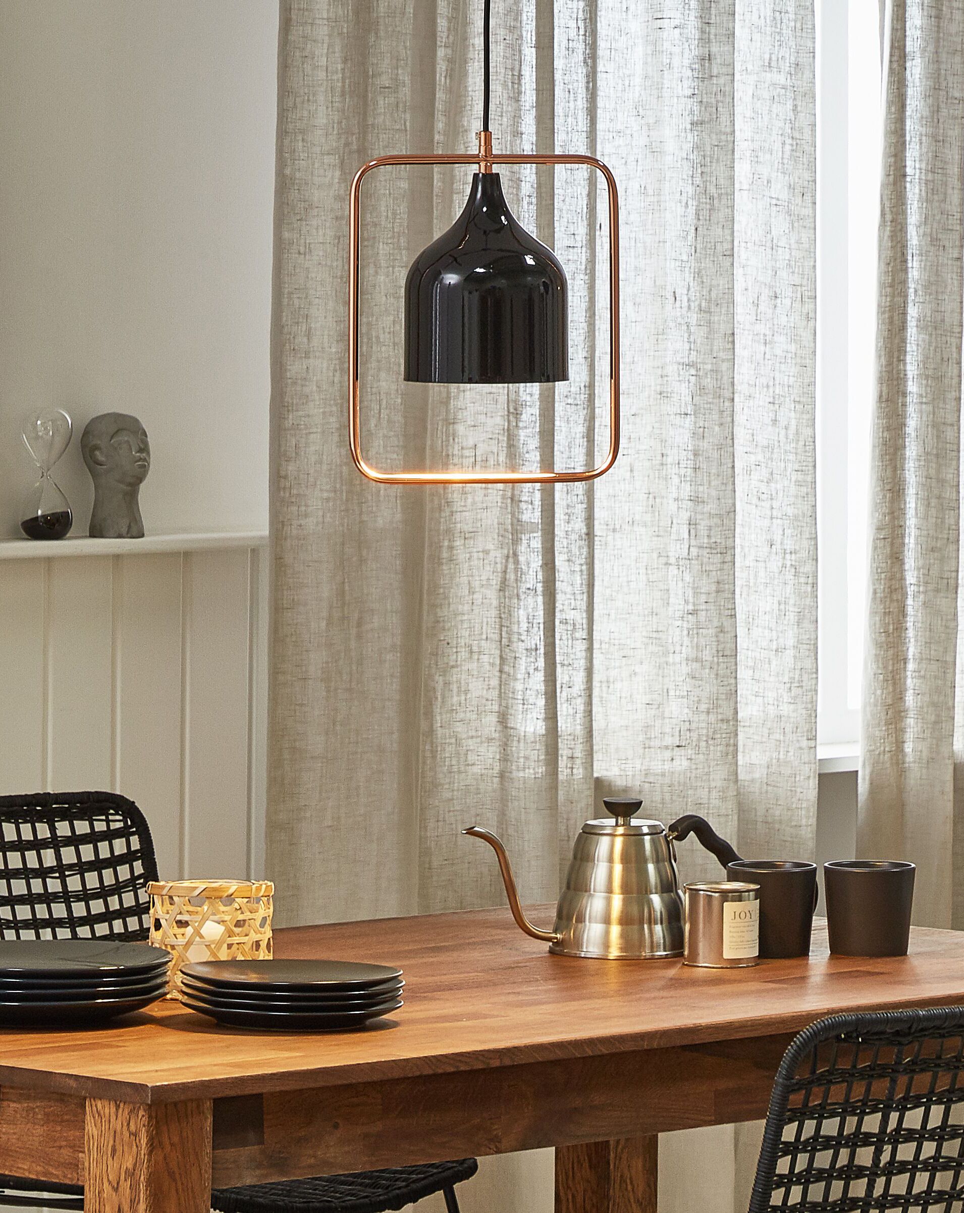 Lampadario MAVONE Metallo Nero - 2