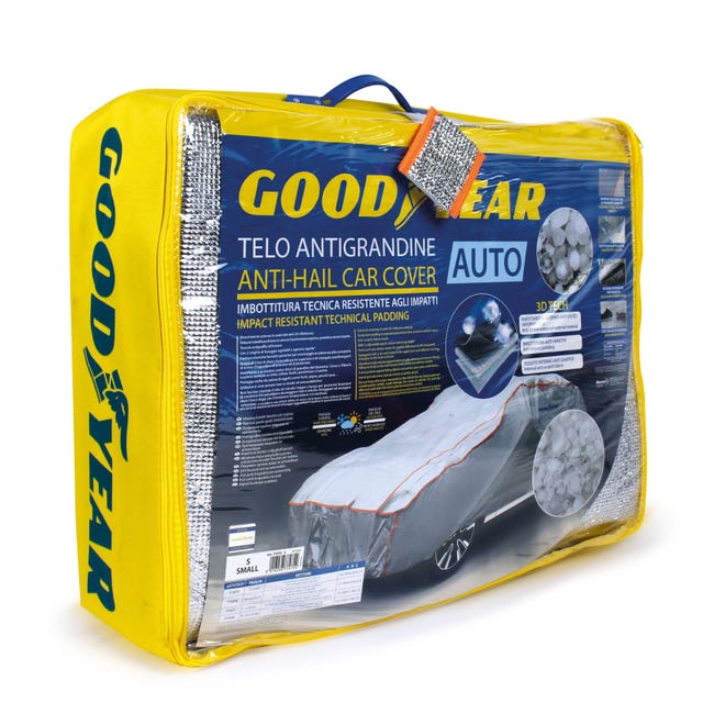 Telo Copriauto a 6 Strati Impermeabile Con Porta Con Cerniera, Protezione Antive Telo Copriauto a 6 Strati Impermeabile Con Porta Con Cerniera, Protezione Antive