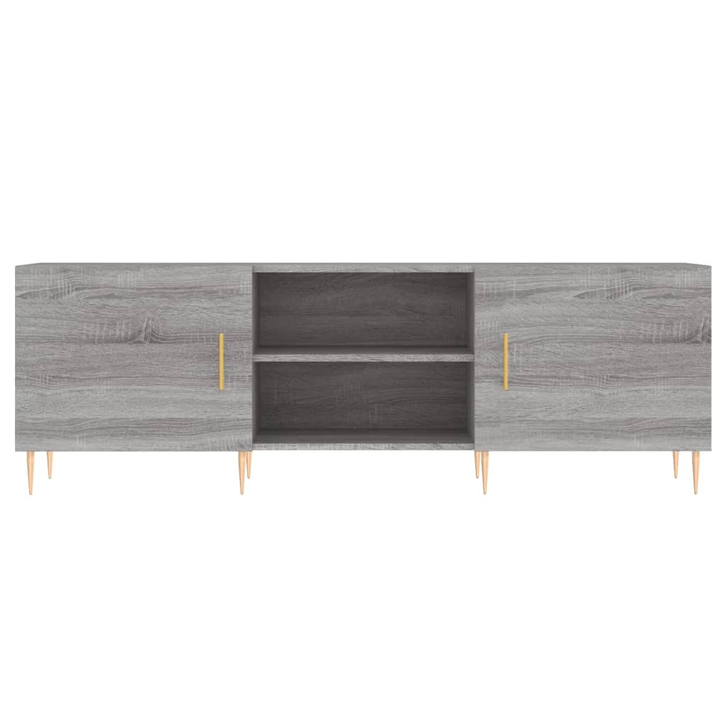 Meuble TV sonoma gris 150x30x50 bois d'ingénierie - 5