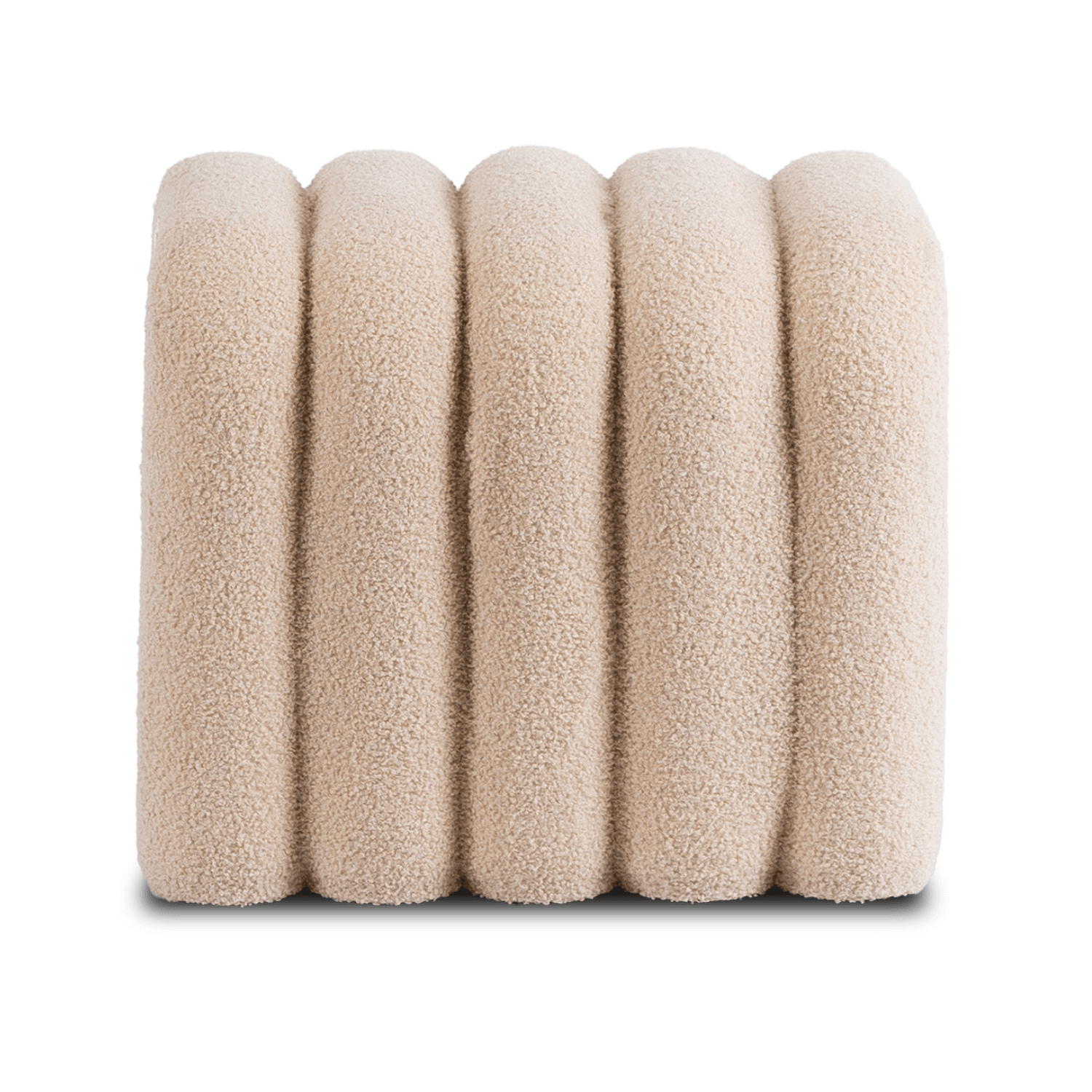 Pufa Siedzisko Do Przedpokoju Toaletki Teddy Puf Kremowa KARBON - 3