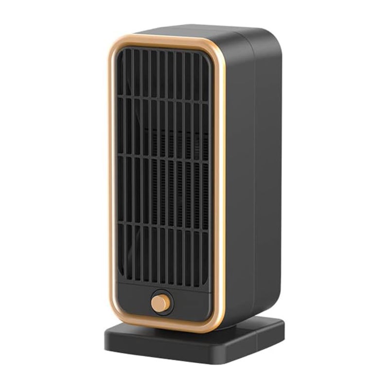 Miniaturowy grzejnik ceramiczny z zabezpieczeniem przed przegrzaniem, termostatem, grzałka elektryczna 500 W, do użytku wewnętrznego