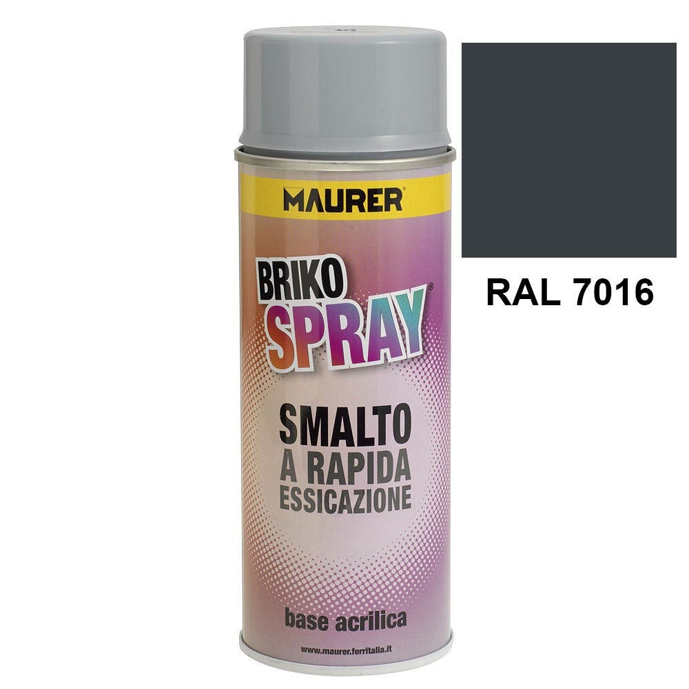 Vernice Spray Grigio Traffico B RAL 7043 Redlack Multisuperficie Lucido | Leroy Merlin - Foto 5