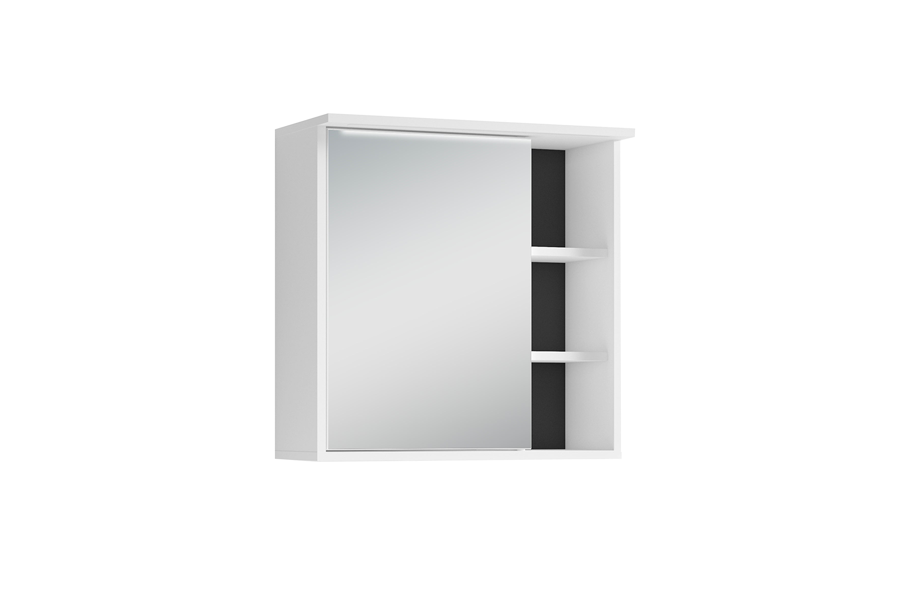 Armoire De Toilette Miroir Avec éclairage Et Prise ByLIVING Armoire de toilette WELLNESS avec éclairage LED / prise