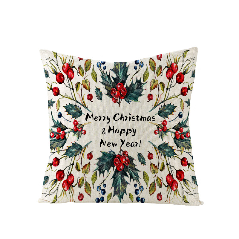 Federe natalizie, federe in lino, Natale - 5