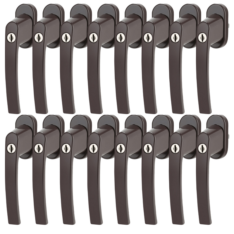 TWISTER Portachiavi In Pelle E Metallo - 3 Anelli, Chiusura A Twist, Colore Nero, 94x28x17 Mm