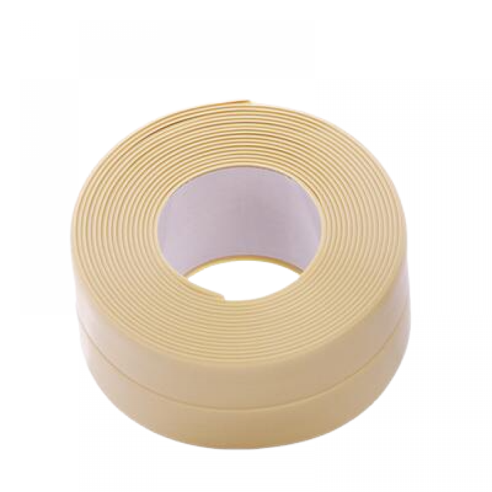 Taśma uszczelniająca do zlewu kuchennego i toalety, 1 rolka (3,2 m x 3,8 cm, żółta)