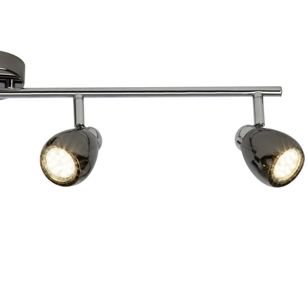BRILLIANT lampa Matrix Wood beams spot 2-fl. czarna / naturalna | 2x D45, E14, 40W, odpowiednia do lamp wiszących nie dołączonych | Obrotowe głowice - 2
