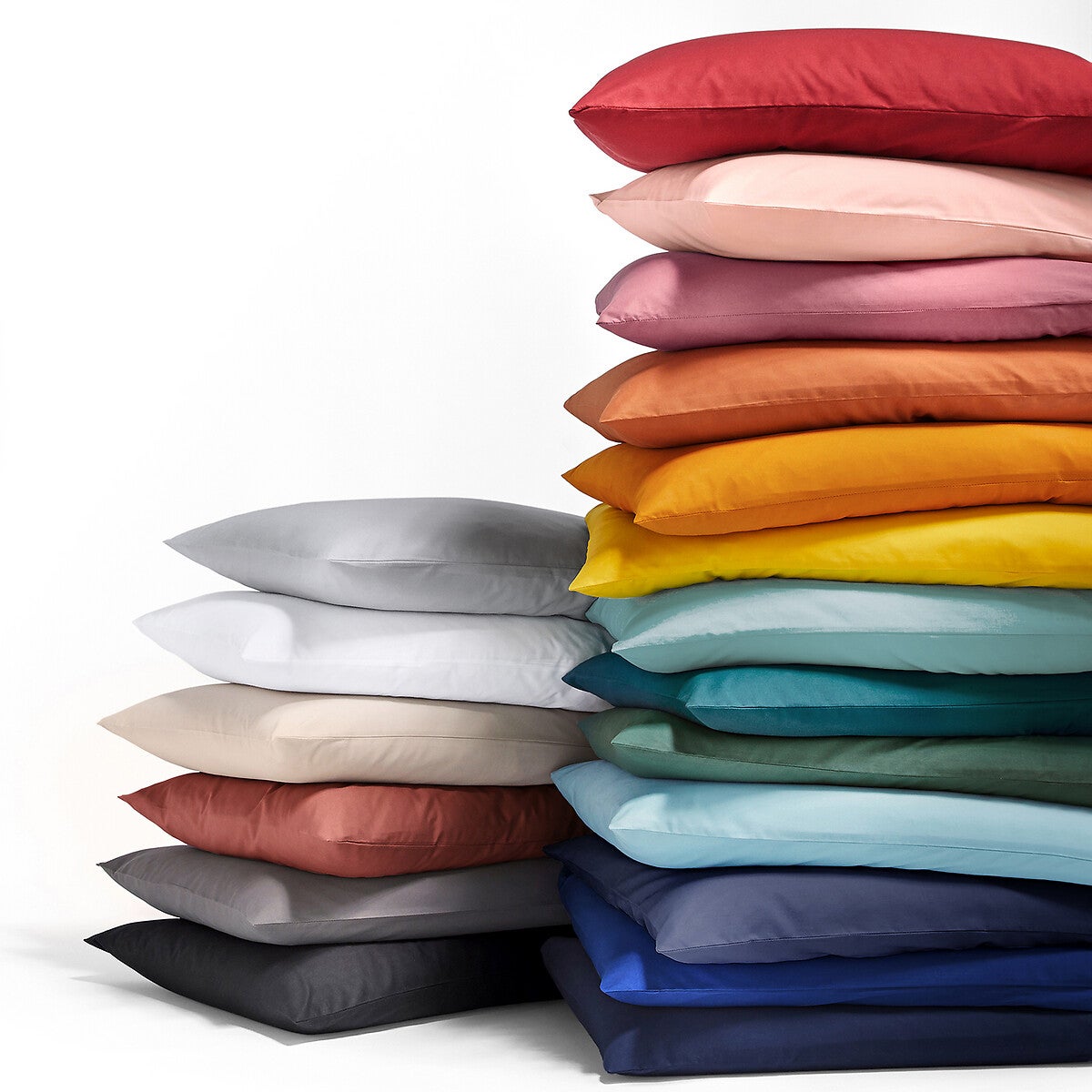 Drap housse uni polycoton, bonnet 32 cm, Scenario - Gris perle - 90 x 200 cm - 5