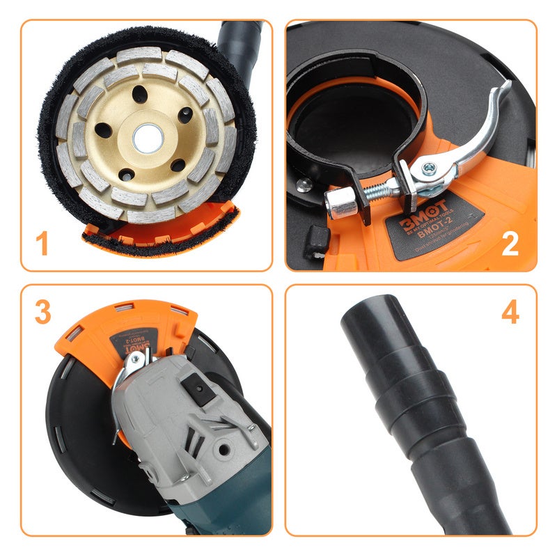 CARTER D'ASPIRATION PONÇAGE POUR MEULEUSES 125 MM - 2