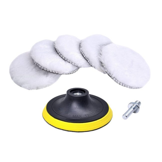 Disque De Polissage 125mm Disque De Polissage 125 Mm Pour Meuleuse D'angle, Feutre Et Rondelle Dentelée Disque Polissage 150mm Disque De Polissage 125mm Disque De Polissage 125 Mm Pour Meuleuse D'angle, Feutre Et Rondelle Dentelée Disque Polissage 150mm