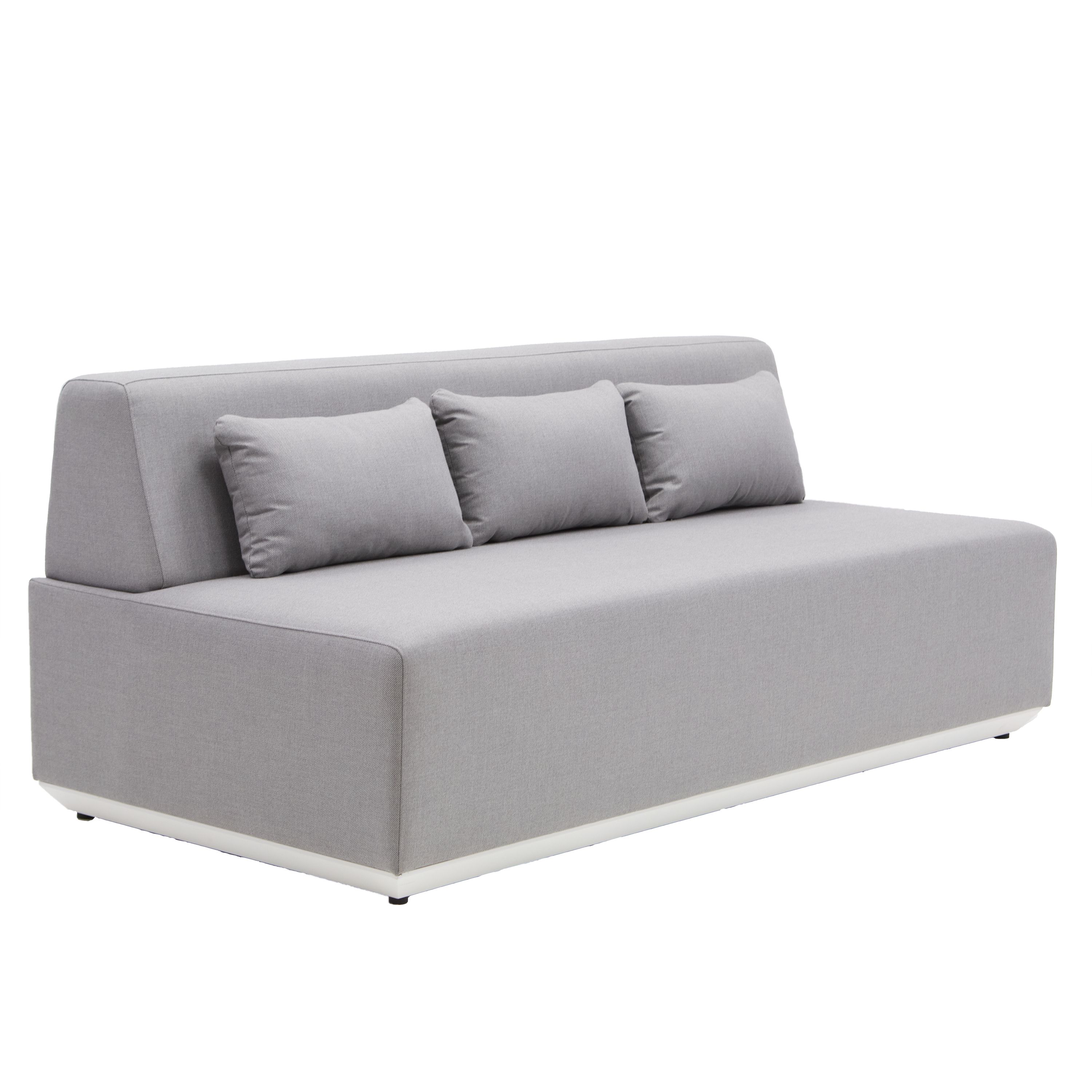 Neptune NATERIAL modułowa sofa aluminiowa dla 3 osób