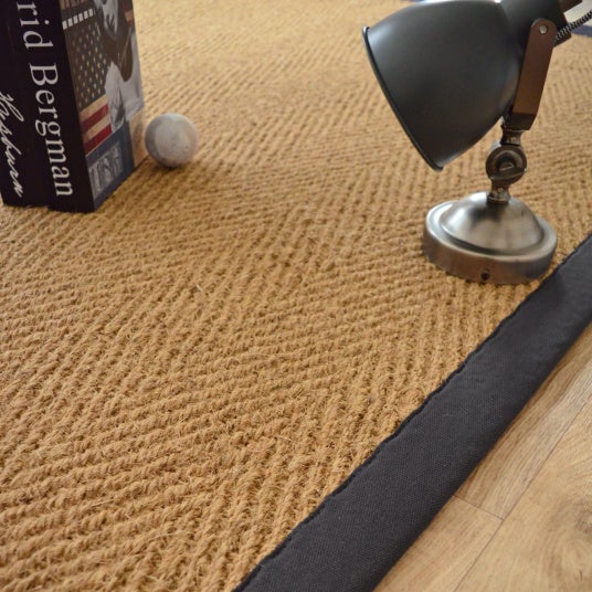 Tapis Coco - Paravan chevron - Ganse coton noire - 80 x 150 cm - 3