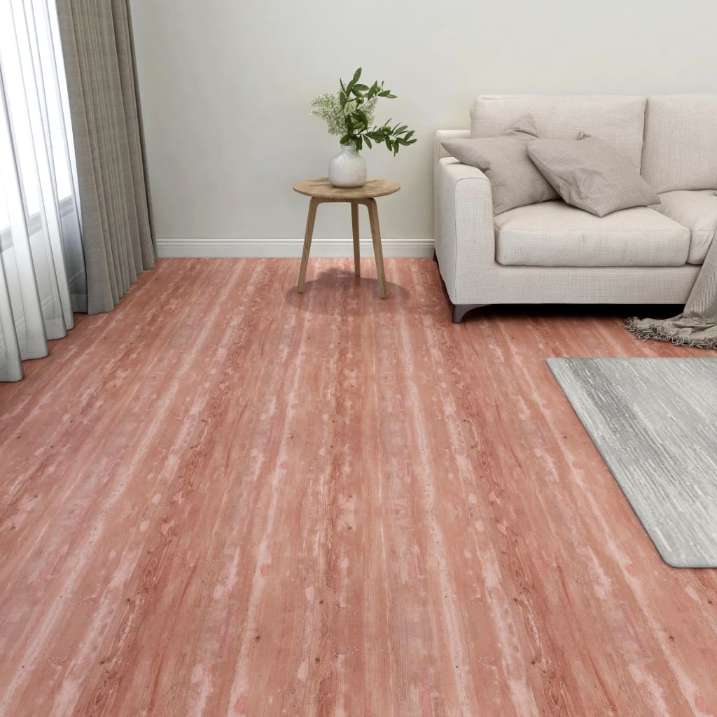 Maison exclusive lamas para suelo autoadhesivas 55 uds pvc 5,11 m² rojo