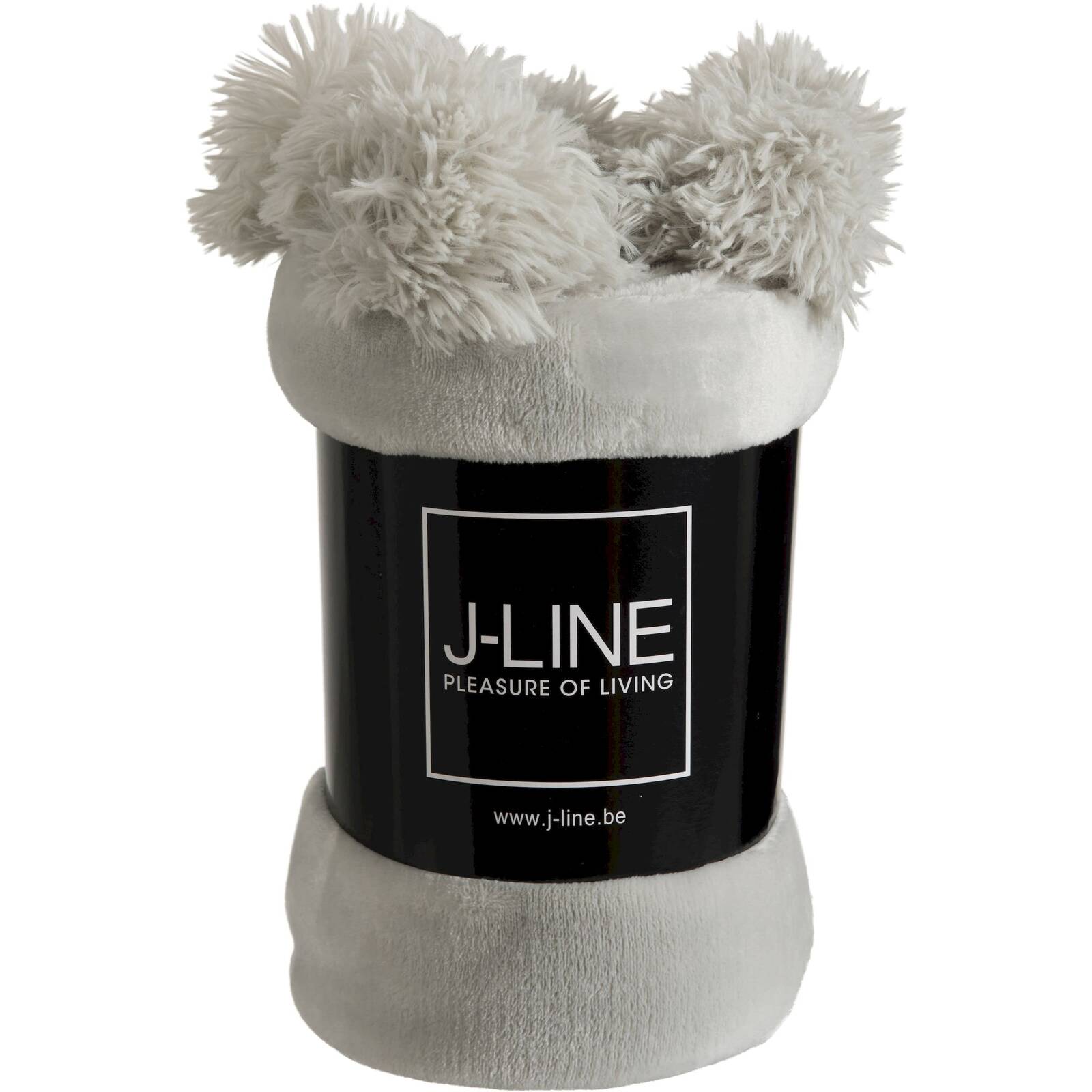 Plaid Verona 176 x 128 x 1 cm Gris pâle - 2