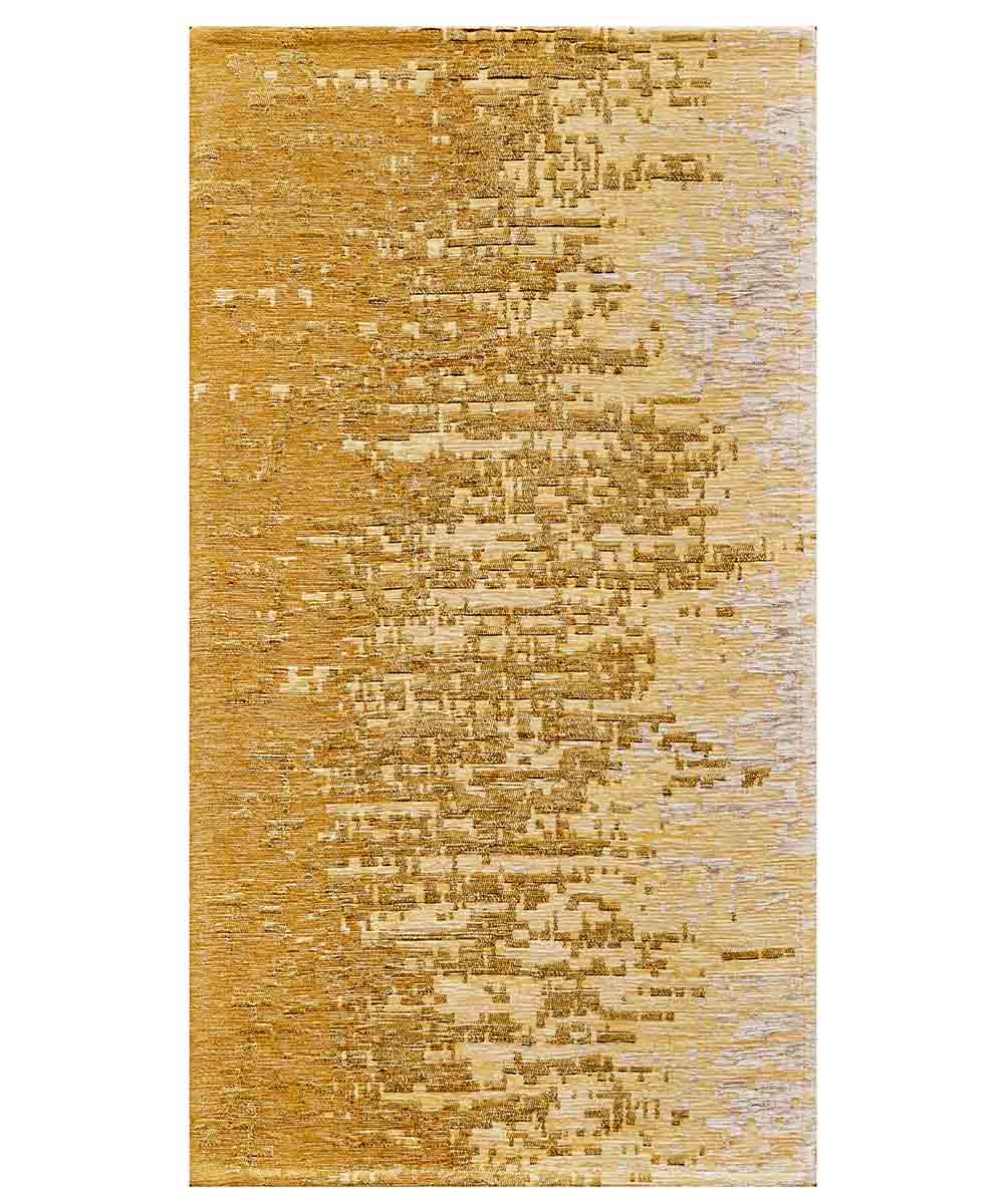 Dywan welurowy antypoślizgowy Thames, 55 x 240 cm, złoty | GalleriaFarah1970