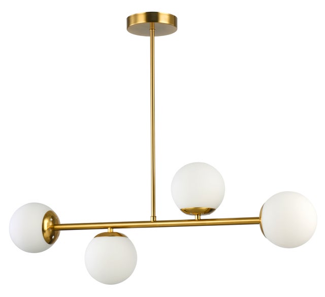 Żyrandol LED Bali E27 poczwórny lampa wisząca 75 cm IP20 złoty MasterLED