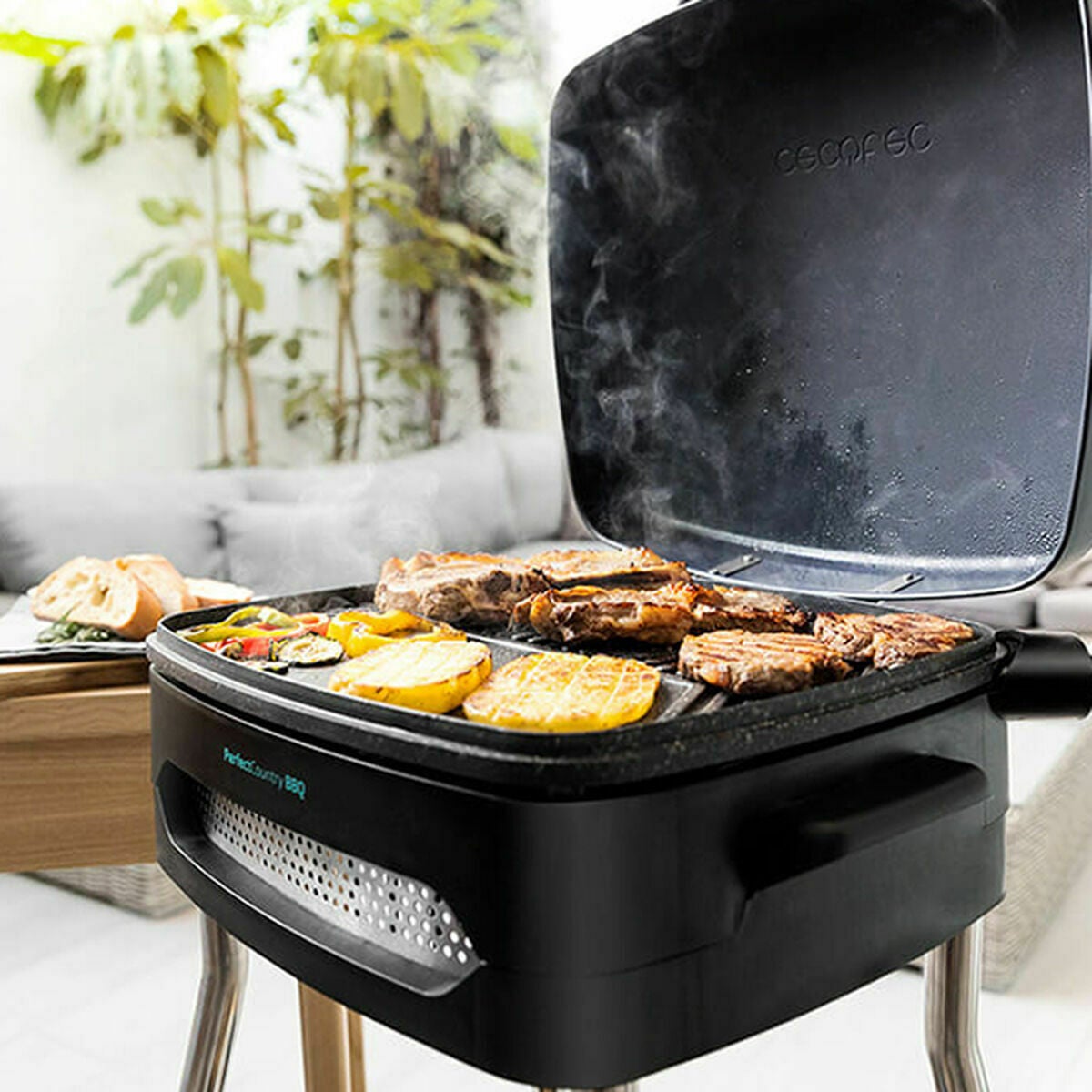Cecotec Barbacoa Eléctrica 3061 2000W 2000 W Negro , Leroy Merlin