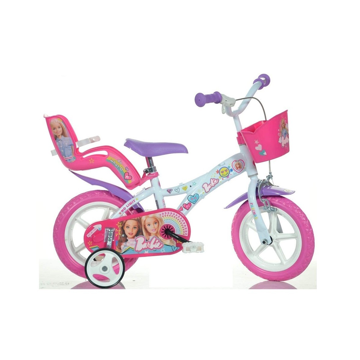 Bicicletta Barbie Ruota 12 Pollici da Bambina 3 4 5 anni Rotelle Freno Pedali Leroy Merlin